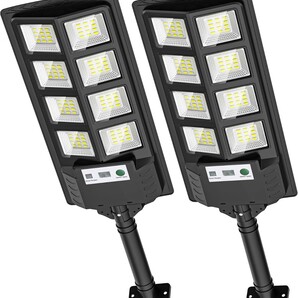 A-ZONEソーラー街灯 ソーラーライト 屋外 IP66防水 人体センサー 5000mah ソーラーパネル 太陽光発電 電気代0 屋外ウォールランプ