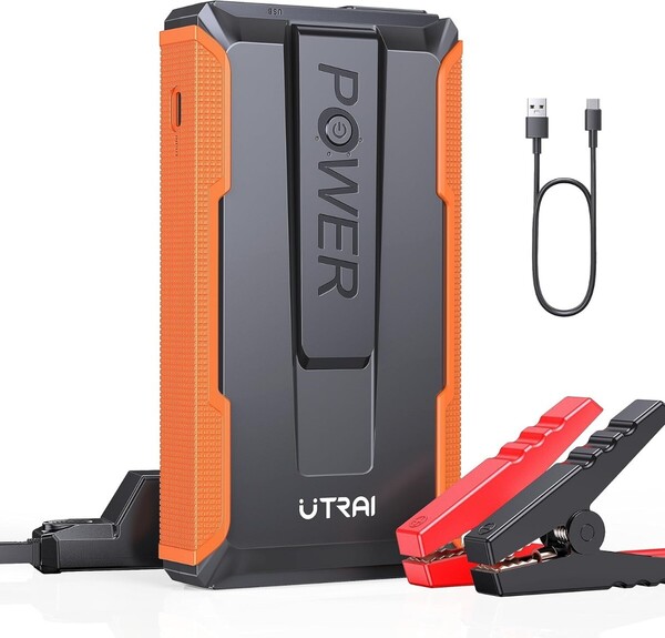 UTRAI ジャンプスターター 12V車用 エンジンスターター 車緊急始動 2000Aピーク電流 6.5Lまでのガソリン車 5.5L