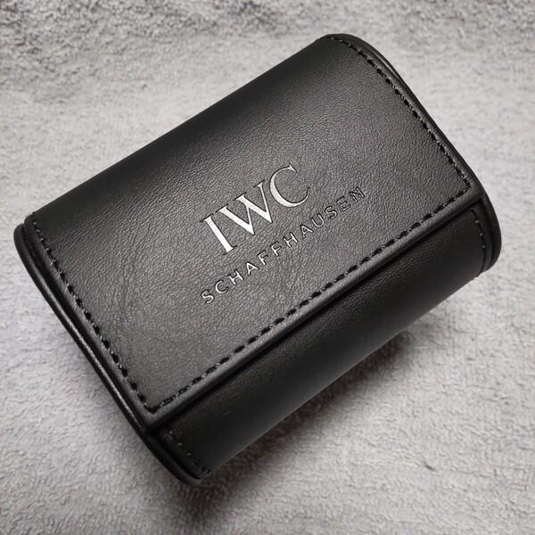 IWC 正規 時計 収納 黒 BK ブラック 系 携帯 ソフト ケース 保護 持運び 便利 保存 BOX 純正 トラベル ボックス 07 未使用 送料込み