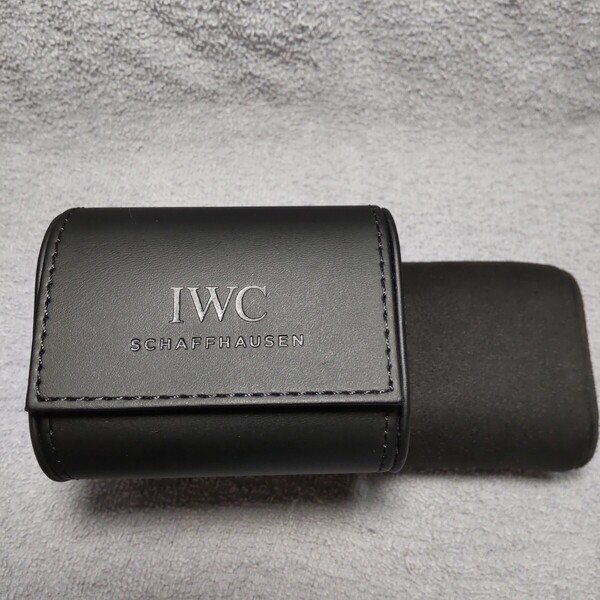 IWC 正規 時計 収納 黒 BK ブラック 系 携帯 ソフト ケース 保護 持運び 便利 保存 BOX 純正 トラベル ボックス 1度使用 06 送料込み