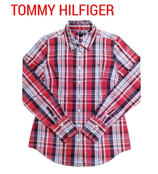 【美品】TOMMY HILFIGER(トミーヒルフィガー)レディース長袖シャツS