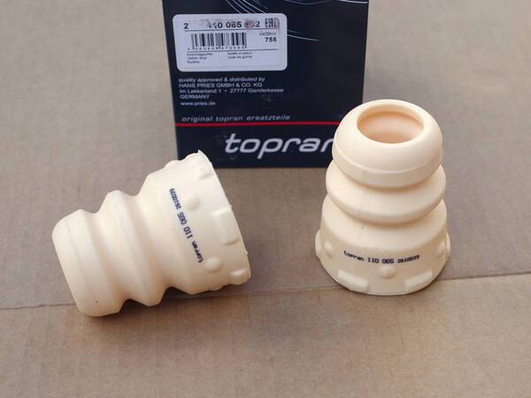 バンプストップラバー・フロント用*VW Golf5/6/Touran(1T)/など・左右2個セット*1K0412303B*70mm*Topran製【社外新品】
