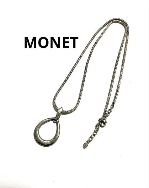 MONET メタル ドロップ型ペンダントネックレス