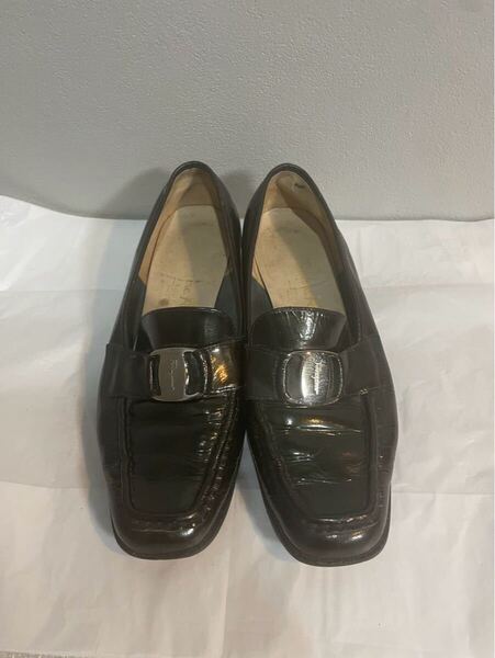 Ferragamoフェラガモパンプス茶系22.5cmレディース
