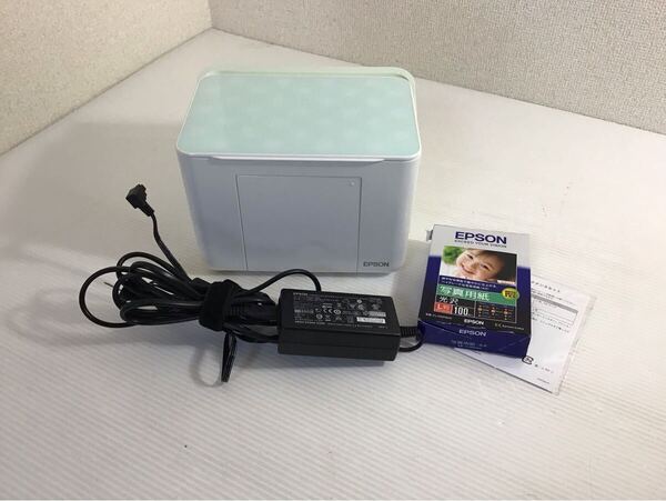 EPSON/エプソン カラリオミー Eー350G コンパクトプリンター グリーンモデル 写真 ハガキ 宛名プリント