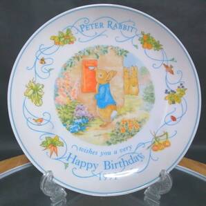 20CM 未使用◇自宅保管 ウェッジウッド ピーターラビット 1997 バースデー プレート WEDGWOOD PETER RABBIT