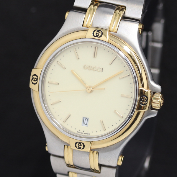 【SALE/37%OFF】 Yahoo!オークション -「グッチ 時計 9040m」の落札相場・落札価格 男性用