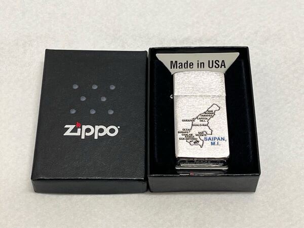 【ZIPPO ジッポー スリム】SAIPAN,M.I. サイパン 2011年製 ジッポーライター