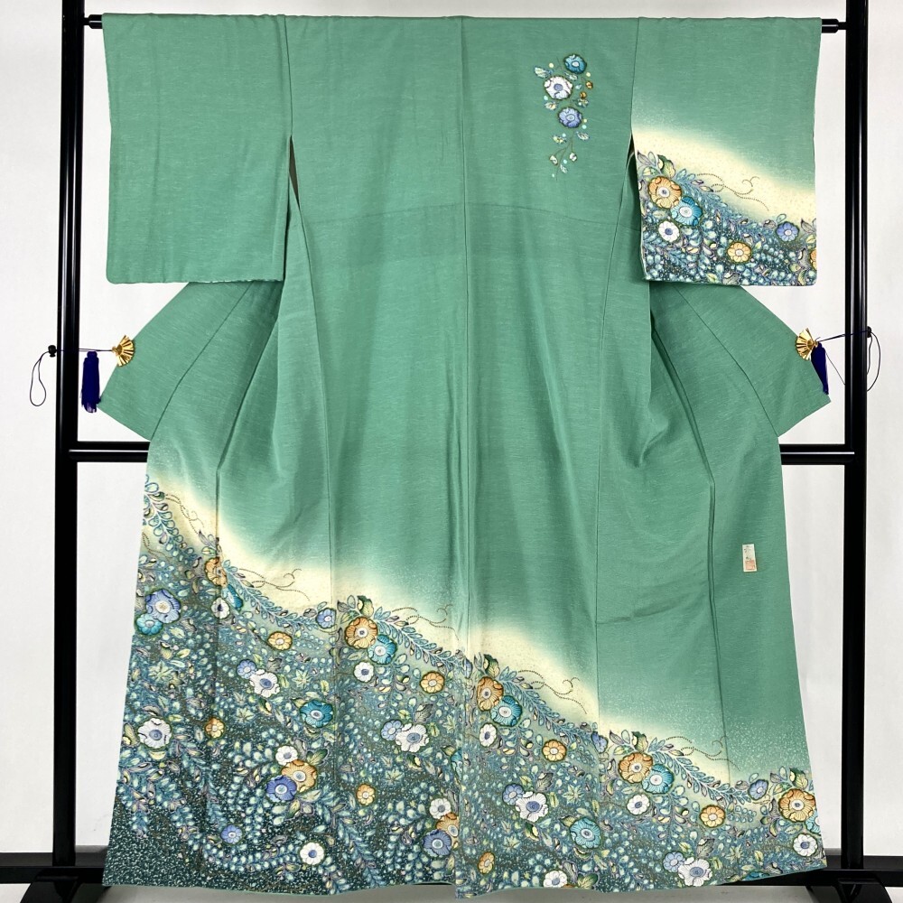 Yahoo!オークション -「着物 作家 落款」(訪問着) (女性和服 Yahoo!オークション -「着物 作家 落款」(訪問着) (女性和服