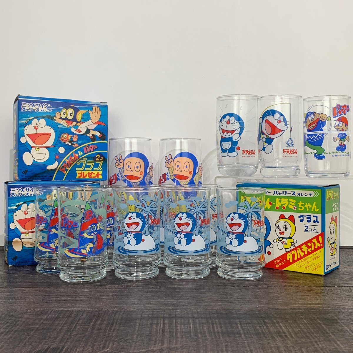 【昭和レトロ・レア ・非売品】パーマン グラス３個入り×６セット 昭和レトロ・レア ・非売品】パーマン グラス3個入り×6セット