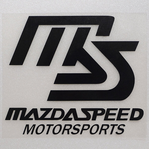 新品■MAZDASPEED カッティングステッカー ブラック 1枚 縦119mm×横139mm マツダスピード | まつだすぴーど | デカール | 送料無料