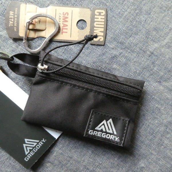 2点セット GREGORY コインケース CHUMS カラビナ S シルバー 未使用