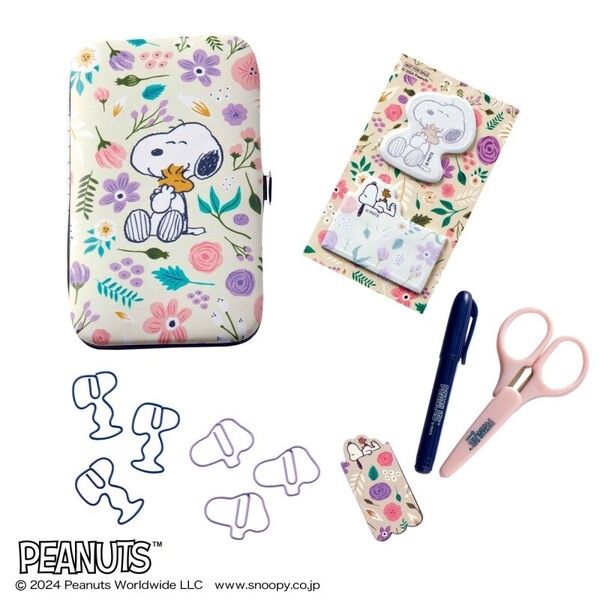 【大人のおしゃれ手帖 2025年1月号付録】SNOOPY 文具7点セット(未開封品)