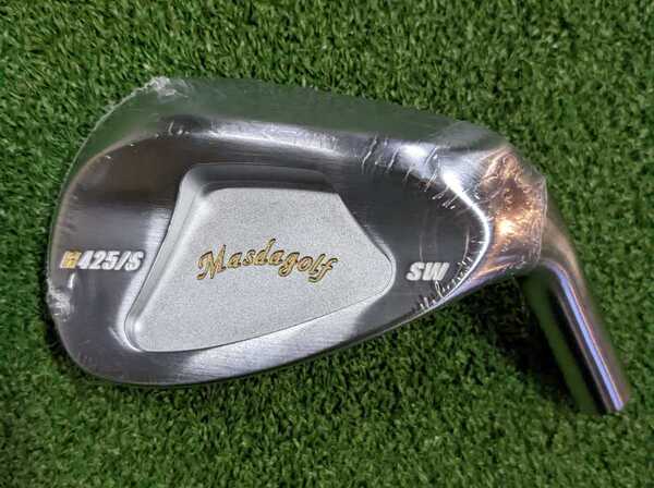 新品 マスダゴルフ スタジオ ウェッジ M425ストレート ニッケルクロムメッキサテン仕上げ SW 58°ヘッドのみ マスダオリジナルソケット付