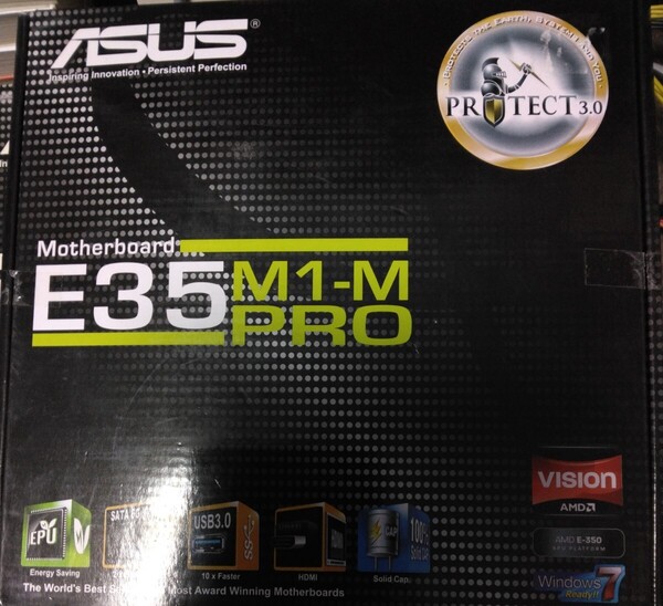 asus★E35M1-M PRO マザーボード★最新BIOS1602へ更新★動作品★AMD microATX