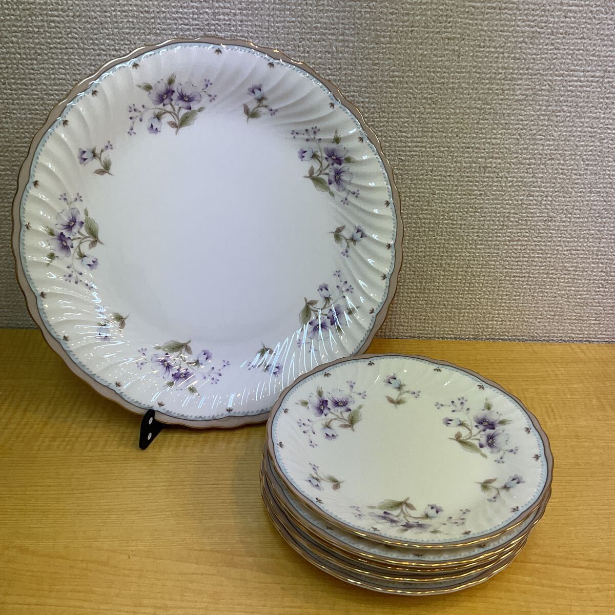 Yahoo!オークション - 食器 5枚セット 大皿 中皿 HOYA BLUE