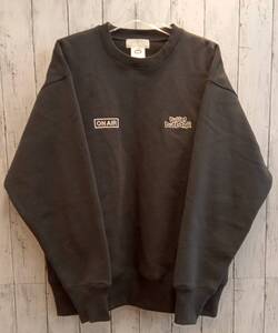 ON AIR オンエアー RUSSET BURBANK チャコール スウェット ロゴ刺繍 スウェット Lサイズ ネイビー