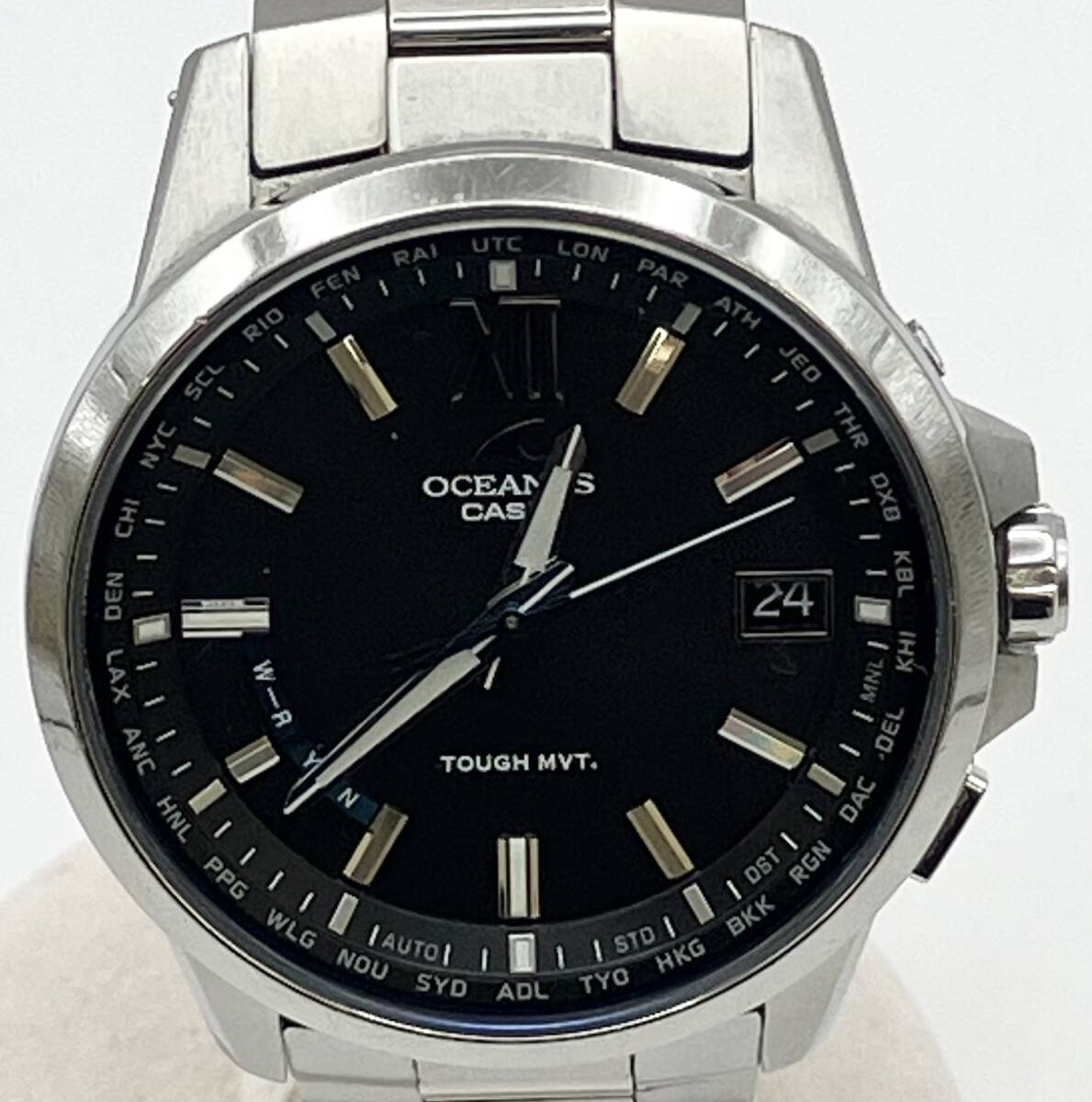 ジャンク　オシアナス　カシオ　OCW-T150チタン 電波ソーラー 黒文字盤 2025年最新】Yahoo!オークション -ocw-t150 oceanusの中古品