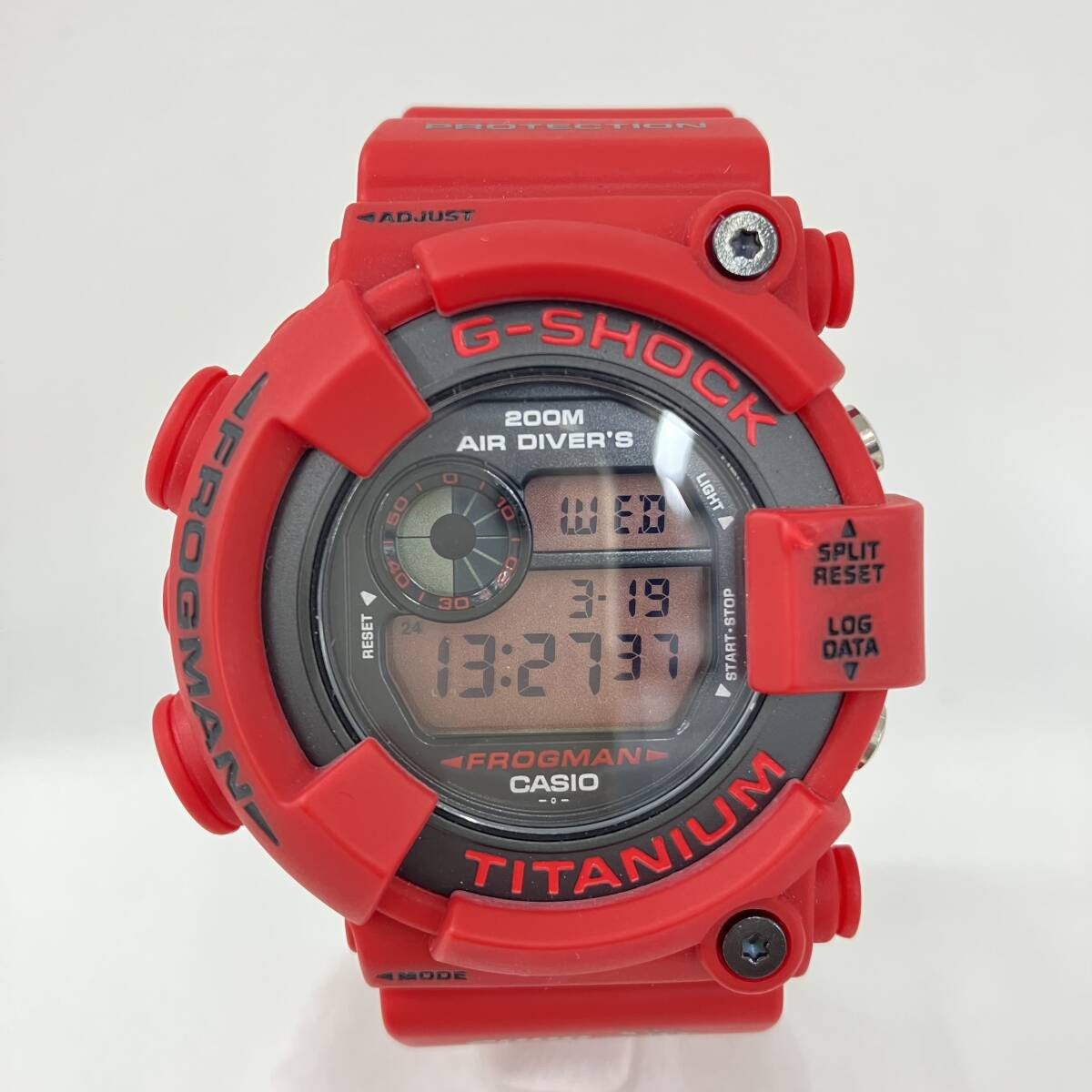 【極美品】G-SHOCK FROGMAN 赤潜水蛙 DW-8200NT2-4JR 楽天市場】【プレミア商品・保証なし・電池交換済】カシオ CASIO