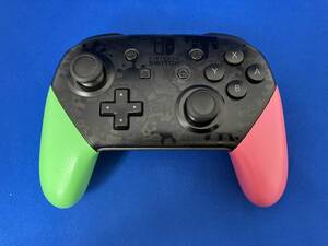 ジャンク Nintendo Switch Proコントローラー スプラトゥーン2エディション HAC-013