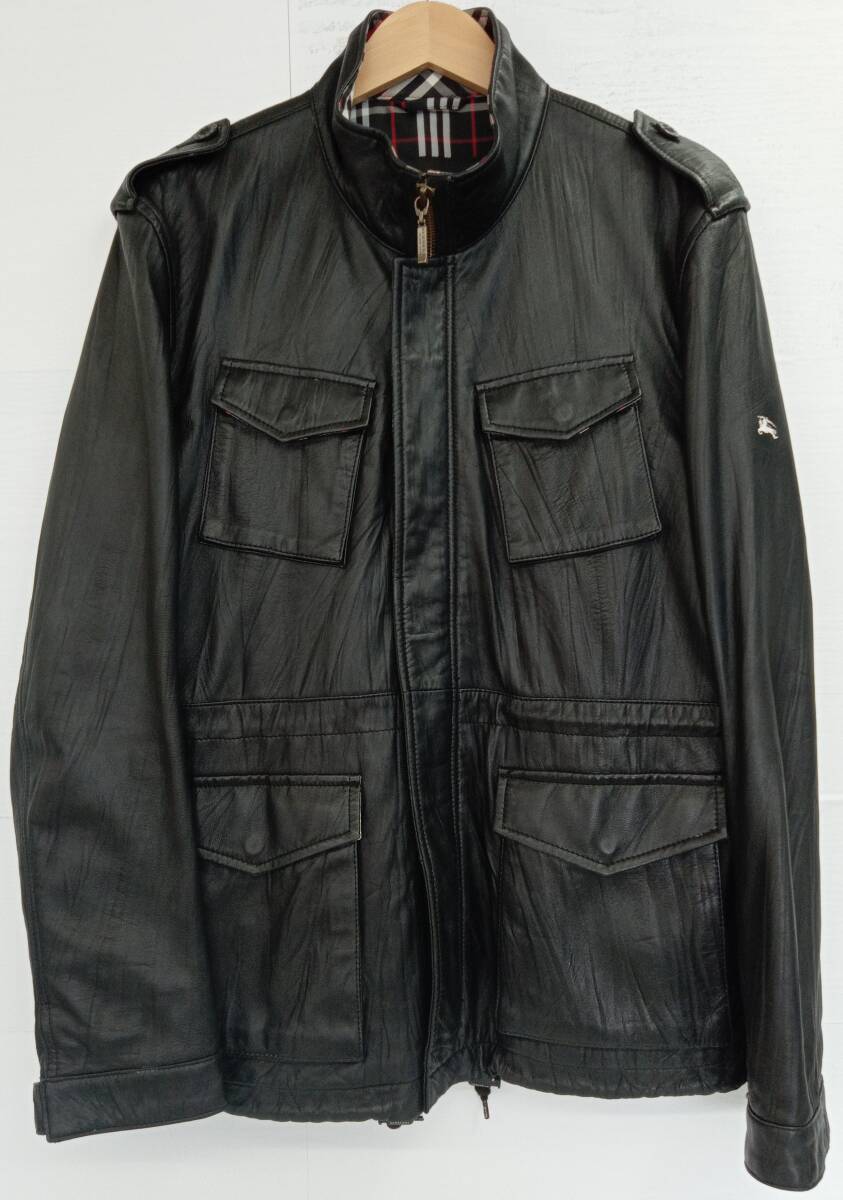 ブラックレーベル/BLACK LABEL 羊革ジャケット 黒 M 9万円(2025 ブラックレーベル/BLACK LABEL 羊革ジャケット 黒 M 9万円(2025