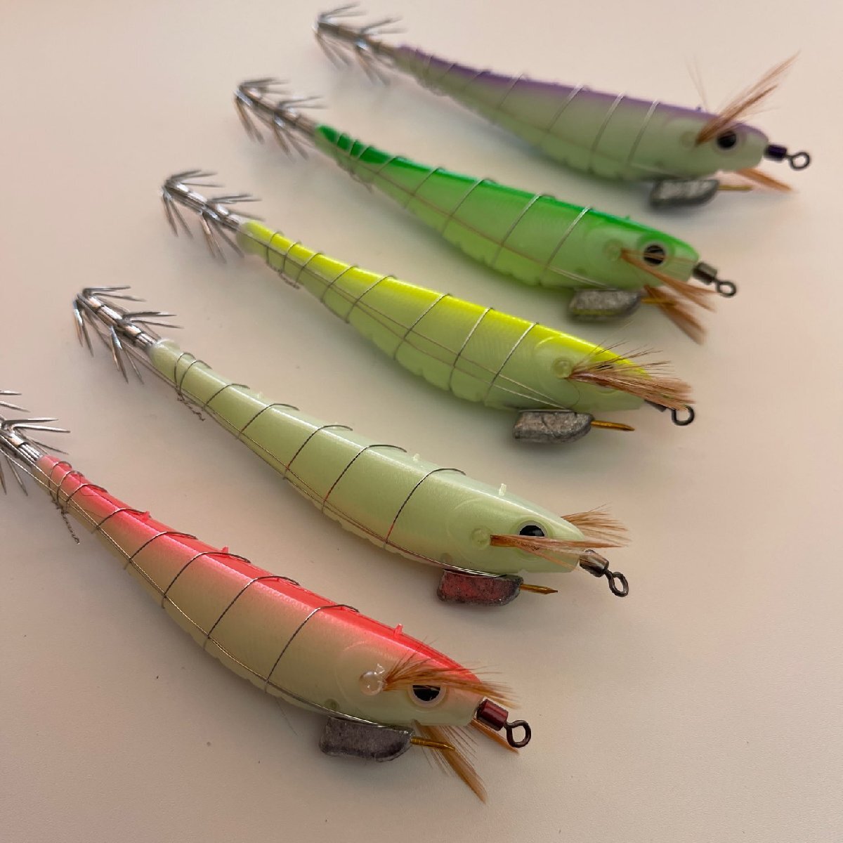 イカ餌釣りセット15個 餌巻テーラー9個まとめ 【未開封品