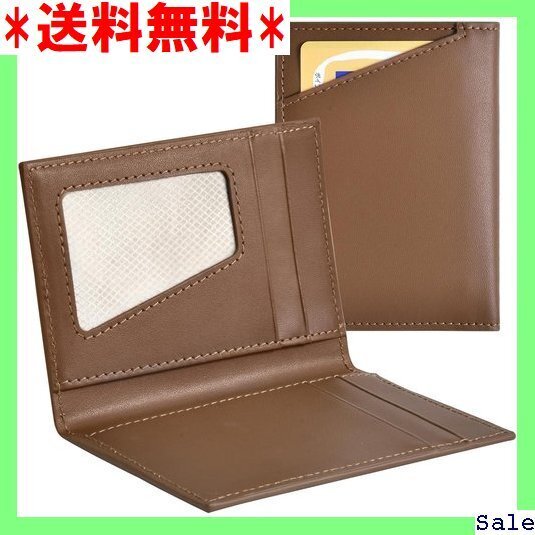 ☆人気商品 Wasenn 名刺入れ メンズ 本革 名刺ケース 二つ 刺ケース 祝い ギフト プレゼント 父の日 ブラウン 261