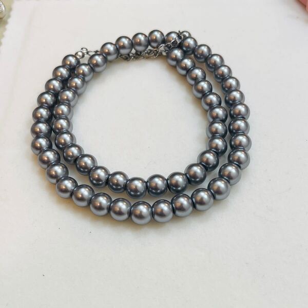 日本製 最高級 黒本貝パール 8-9ミリ玉 ネックレス 冠婚葬祭 アクセサリー pearl パールネックレス