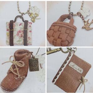 本革細工【4種まとめて】craft gallery ミニチュアモチーフキット ハンドメイド 革細工 手作りチャーム 手芸キット レザークラフト 清原