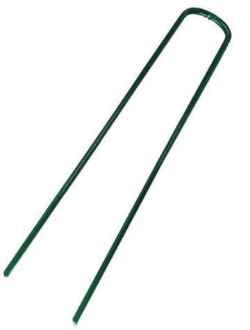 人工芝 固定ピン 50本セット U字杭 緑色 グリーン 防草除草シート おさえピン 固定用 縦約15㎝、横約3㎝、太さ3㎜ 日本全国送料無料