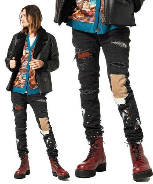 glamb グラム Kurt damaged denim/カートダメージデニム サイズ4
