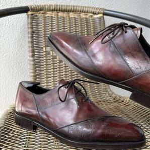 特注60万 Berluti Alessandro PatchWork Leather Shoes ベルルッティ アレッサンドロ パッチワーク レザー シューズ 革靴 9 限定品 完売