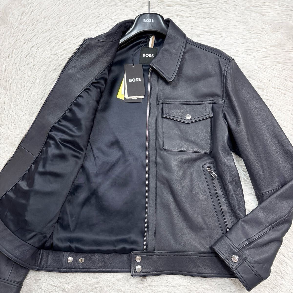 Yahoo!オークション -「ヒューゴボス 革ジャケット」(ジャンパー Yahoo!オークション -「ヒューゴボス 革ジャケット」(ジャンパー