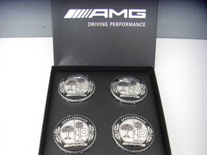 新着!AMG アップル ブラック ホイールハブキャップ 4コセット A45 CLA45 C63 E63 S63 G63 SL63 CLS63