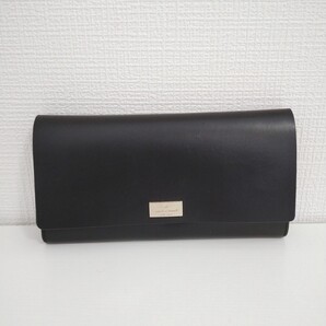 kate spade NEW YORK 長財布 ブラック×ピンク レザー pim putnam drive ロングウォレット レディース 小銭入れあり 送料無料