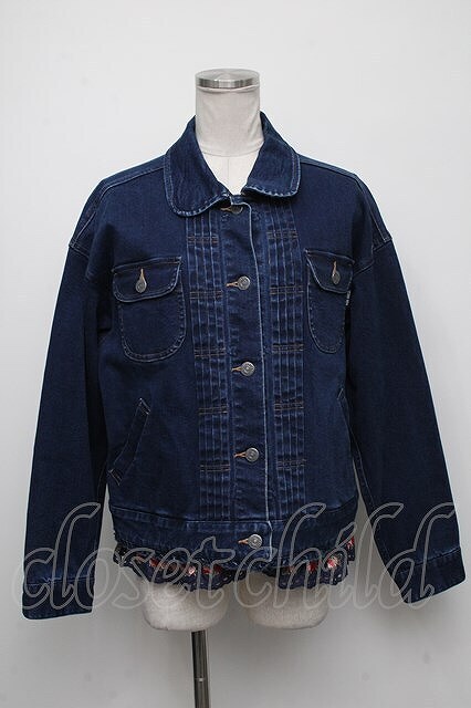 PINK HOUSE / タータンチェックライナーベスト付きストレッチデニムジャ