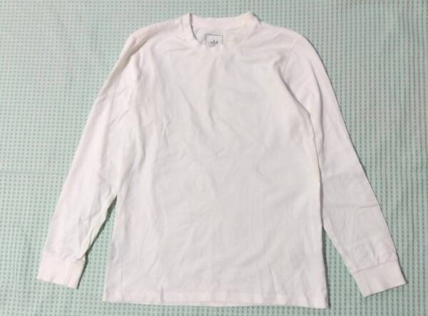adidas originals 長袖 シュムーフォイル ロゴ刺しゅう Tシャツ メンズ M 175/96A ロンT アディダスオリジナルス 白 7522
