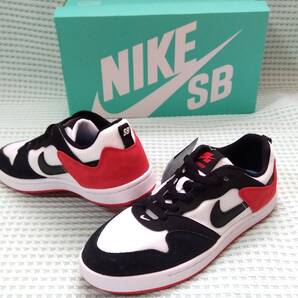 外箱付き 未使用 NIKE SB ALLEYOOP GS アリウープ ナイキ スニーカー スケートボード 24.5cm 黒白赤 7405