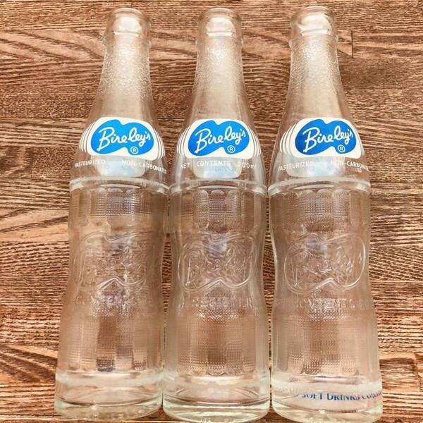 空き瓶 ジュース 昭和レトロ レトロ ガラス ビンテージ ビン バヤリース 懐かしい 昭和 インテリア 飾り 3本セット