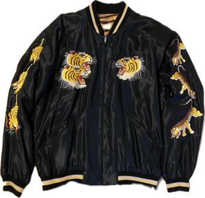 テーラー東洋 10虎スカジャン サイズL BEAMS TAILOR TOYO コラボ レアモデル  刺繍 サテン スーベニアジャケット JAPAN JACKET