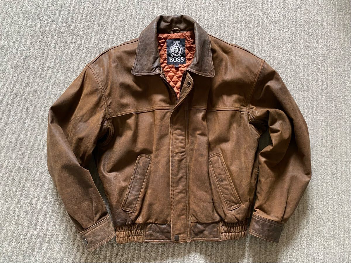 Yahoo!オークション -「サントリー boss 革ジャン Yahoo!オークション -「サントリー boss 革ジャン