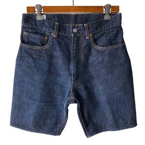 極美品 ANATOMICA アナトミカ インディゴデニムショートパンツ W31 TALONジッパー 日本製 濃紺 オールドサーフスタイル アメカジ