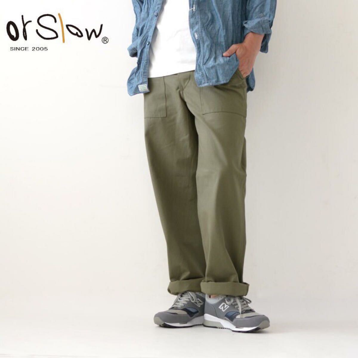 orslow オアスロウ ファティーグパンツ ベイカーパンツ XS
