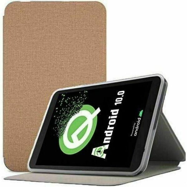 【TECLAS TP80h対応】タブレットケース タブレットカバー 軽量 Android カーキ 動画視聴 スタンド機能付き キズ防止 N5-13