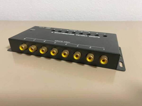 分配器 AUDIO VISUAR DISTRIBUTOR 8 ビデオ 8チャン 1IN 8OUT 直引き可