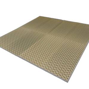 【現品処分】和風 国産 お洒落ラグシリーズ 174×174cm マリオBR 漆島の掛川織り