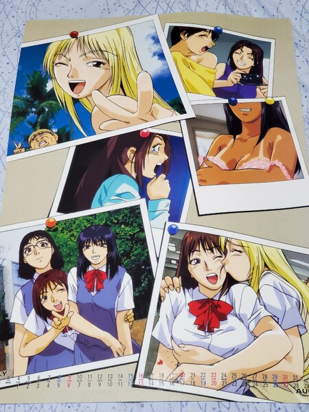 まとめ買い推奨 GTO アニメ 2000年 カレンダー 7・8月 60×43 ポスター 鬼塚英吉