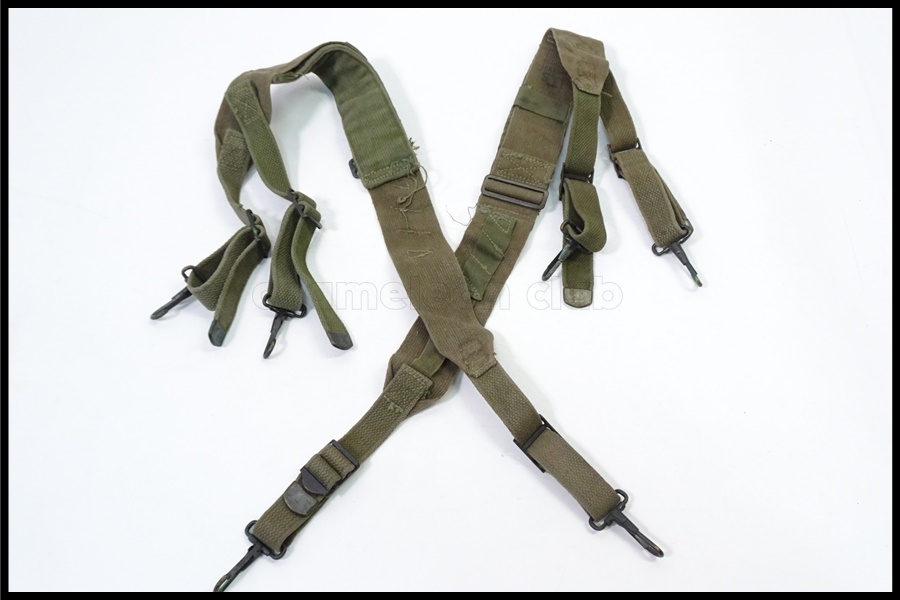 韓国陸軍ODカラーX型サスペンダー希少品 - メルカリ