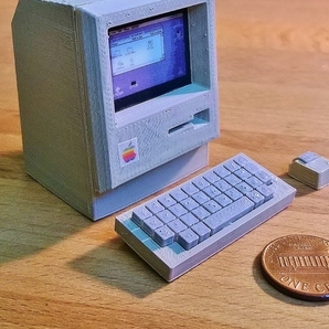 Apple Macintosh ミニチュア 3Dプリント 組立キット Mac アップル マッキントッシュ パーソナルコンピュータ パソコン マイコン