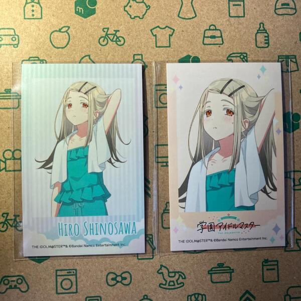 篠澤広 チェキ風ブロマイド 学マスx極楽湯コラボ ~寒冬の湯園地~